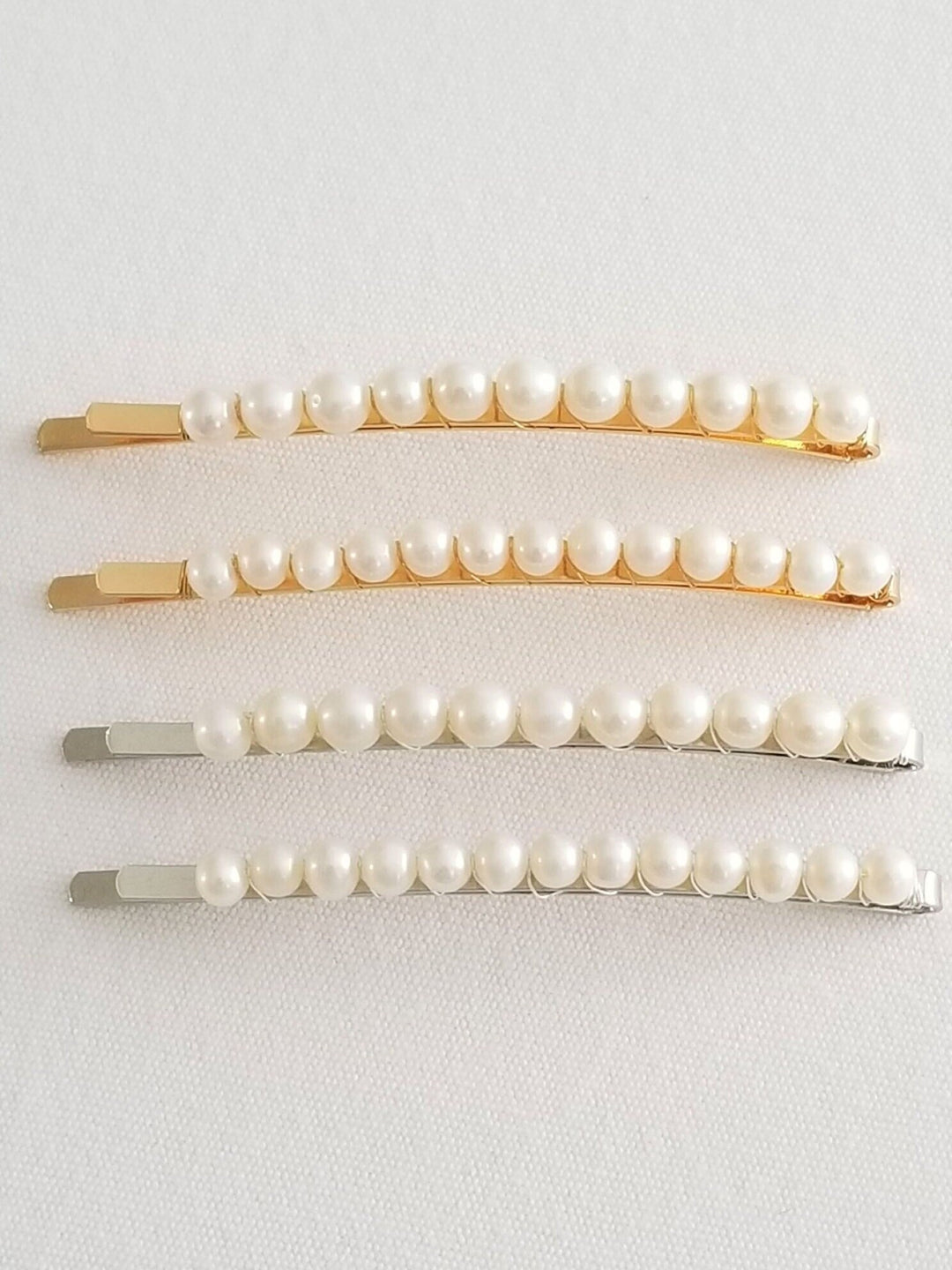 Pearl Wedding Hair Clip, Freshwater Pearl Bobby Pin, Pearl Bridal Bobby Pin, Pearl Hair Clip for Bride - bobby pin, freshwater pearls, wire