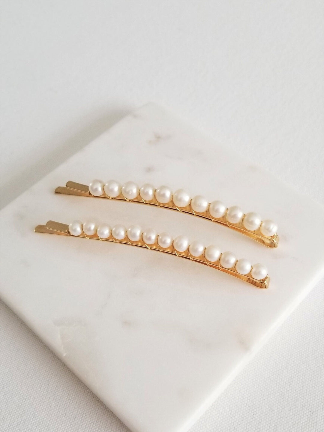 Pearl Wedding Hair Clip, Freshwater Pearl Bobby Pin, Pearl Bridal Bobby Pin, Pearl Hair Clip for Bride - bobby pin, freshwater pearls, wire