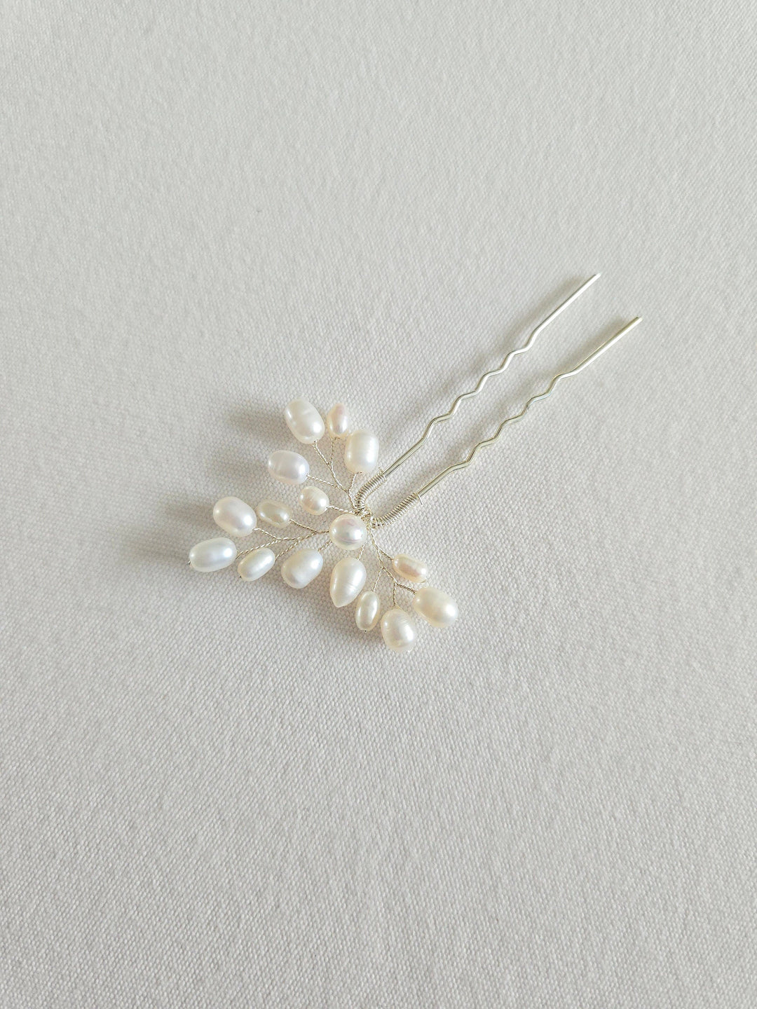 Freshwater Pearl Wedding Hair Pins, Real Pearl Bridal Hair U pins, Pearl Wedding Hair Piece - freshwater pearls, wire, U pins