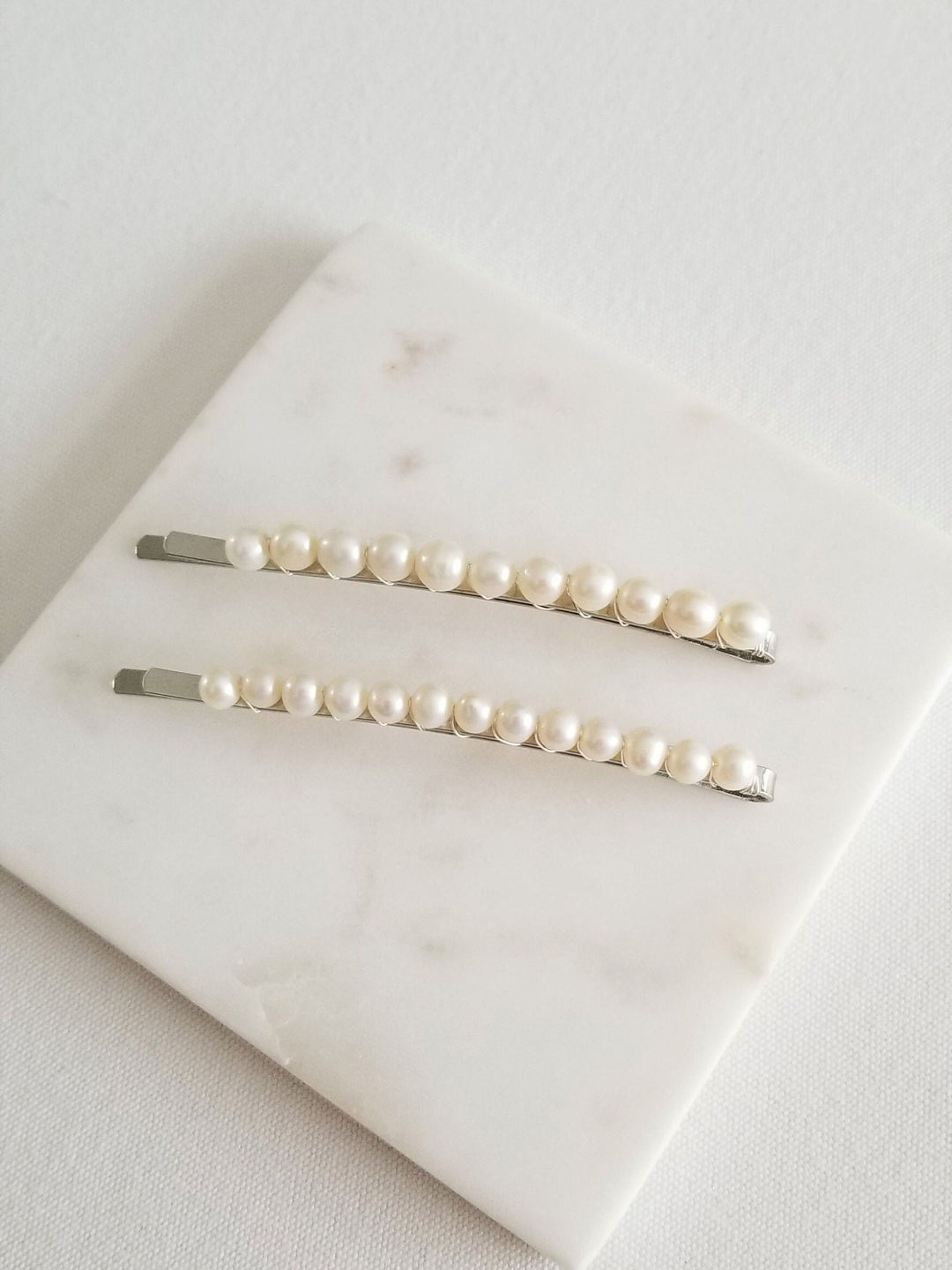 Pearl Wedding Hair Clip, Freshwater Pearl Bobby Pin, Pearl Bridal Bobby Pin, Pearl Hair Clip for Bride - bobby pin, freshwater pearls, wire